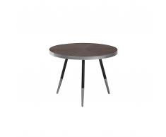 Couchtisch dunkelbraun/Silber RAMONA