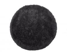 Teppich schwarz ø 140 cm Hochflor CIDE