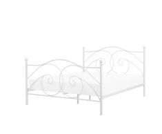 Metallbett weiß Lattenrost 160 x 200 cm DINARD