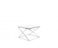 Couchtisch Glas Silber BEVERLY