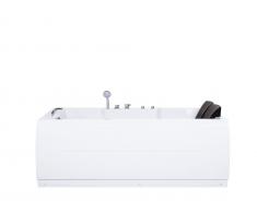 Whirlpool-Badewanne rechts mit LED PENSO