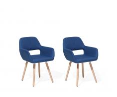 Esszimmerstuhl marineblau 2er Set CHICAGO