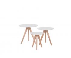 Couchtisch weiss 3er Set VEGAS