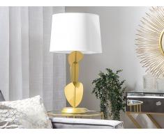Tischlampe weiss/gold 46 cm JOLLIE