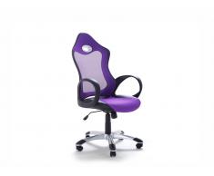 Bürostuhl violett Wippfunktion iCHAIR