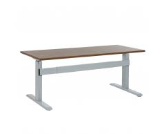 Schreibtisch braun/grau 180 x 80 cm elektrisch höhenverstellbar UPLIFT