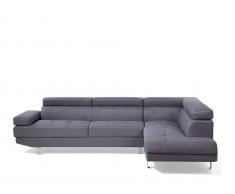 Ecksofa Polsterbezug grau NORREA
