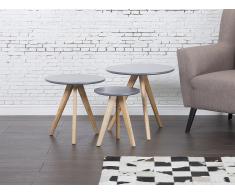 Couchtisch grau 3er Set VEGAS