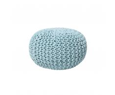 Pouf hellblau 40 x 25 cm CONRAD