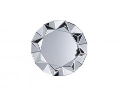 Wandspiegel silber Diamantform ø70 cm HABAY