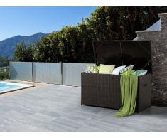Auflagenbox Rattan braun 160 x 80 cm MODENA