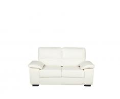 2-Sitzer Sofa Leder creme VOGAR