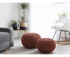 Pouf kupfer 40 x 25 cm CONRAD