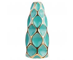 Blumenvase türkis AVILA