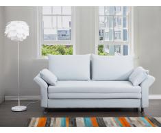 Schlafsofa Polsterbezug hellblau EXETER