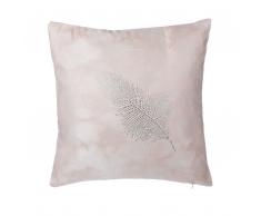 Dekokissen Federmotiv rosa 45 x 45 cm SILENE