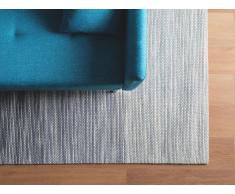 Teppich grau 140 x 200 cm Kurzflor KAPAKLI