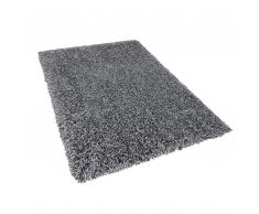 Teppich schwarz/weiß 140 x 200 cm Hochflor CIDE