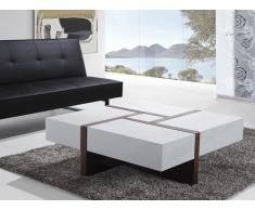 Couchtisch weiss/braun EVORA