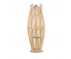 Laterne helles Holz 84 cm TAHITI