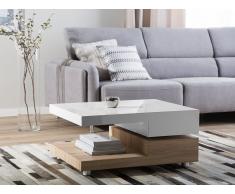 Couchtisch weiss/braun PARKER