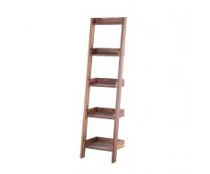 Bücherregal dunkler Holzfarbton MOBILE DUO