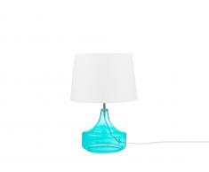 Tischlampe Glas blau/weiss 42 cm ERZEN