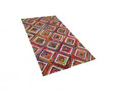 Teppich bunt 80 x 150 cm Hochflor KAISERI
