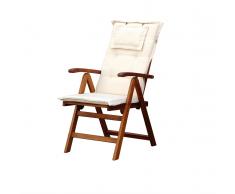 Bequeme Auflage für Gartenstuhl Toscana - CREAM