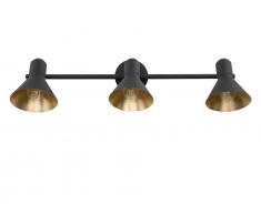 Wandleuchte schwarz/gold MERSEY III