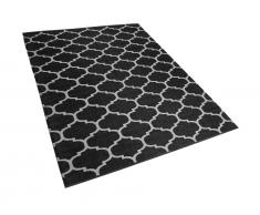 Outdoor Teppich schwarz-weiß 160 x 230 cm zweiseitig ALADANA