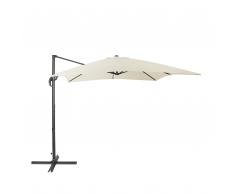 Ampelschirm 250 x 250 x 235 cm helles beige/dunkelgrau MONZA