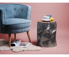 Couchtisch braun/silber GORDON