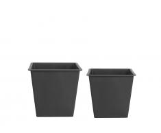 Blumenkübeleinsatz 2er Set mit Bewässerungssystem quadratisch