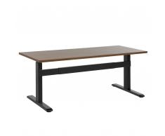 Schreibtisch braun/schwarz 180 x 80 cm elektrisch höhenverstellbar UPLIFT