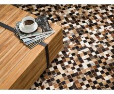 Teppich braun-beige 160 x 230 cm Kurzflor KONYA