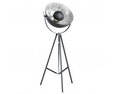 Stehlampe schwarz/Silber 165 cm THAMES II