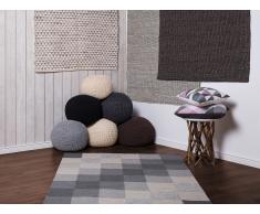 Teppich braun 80 x 150 cm Kurzflor SARAY II