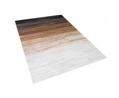 Teppich Leder schwarz/braun 160 x 230 cm BEYLI