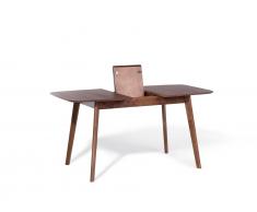 Esstisch dunkler Holzfarbton 120-150 x 75 cm ausziehbar MADOX