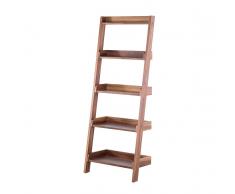 Bücherregal dunkler Holzfarbton MOBILE TRIO