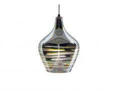 Hängelampe Glas silber SANGONE