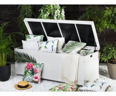 Auflagenbox Rattan weiß 158 x 63 cm MODENA