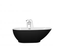 Badewanne freistehend schwarz GUIANA
