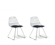 Stuhl silber 2er Set HARLAN