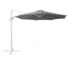 Ampelschirm Ø300 cm dunkelgrau/weiss SAVONA