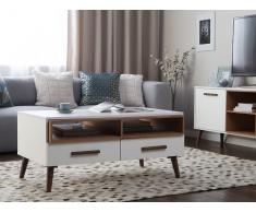 Couchtisch weiss/braun ALLOA