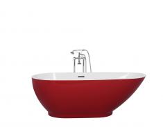 Badewanne freistehend rot GUIANA