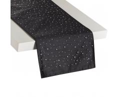 Tischläufer schwarz 35 x 180 cm TORATE
