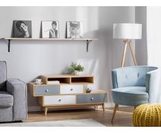 Kommode braun 4 Schubladen IRVINE